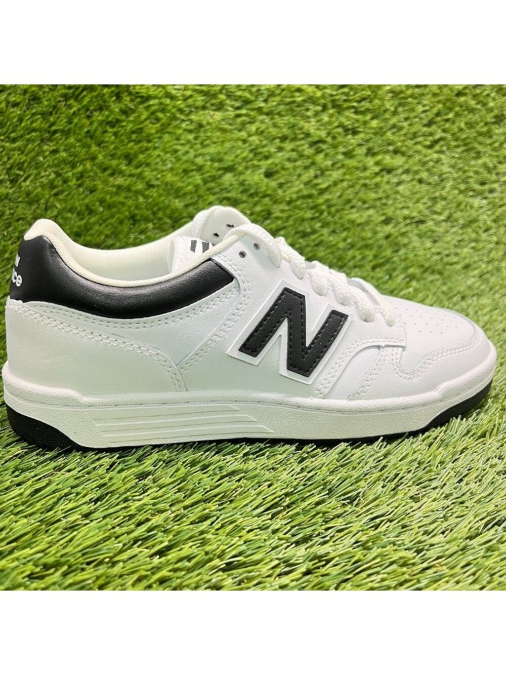 New Balance 480 Womens Size 6 White Black Athletic Lifestyle Shoes Sneakers